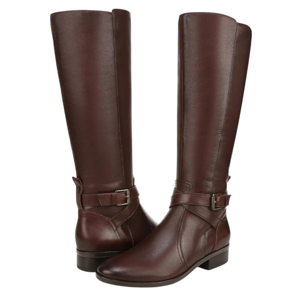 Naturalizer Womens Rena Knee High Boots US 8 M EU 38.5 Brown Leather NWOB - Picture 1 of 13